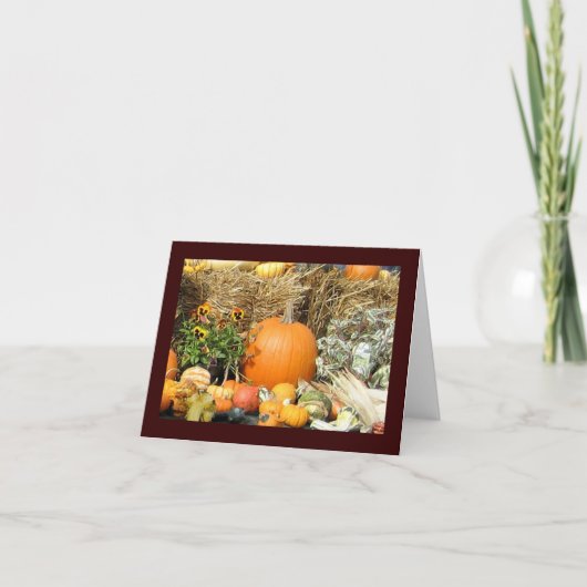 De Vertoning van de Thanksgiving Feestdagen Kaart (Voorkant)