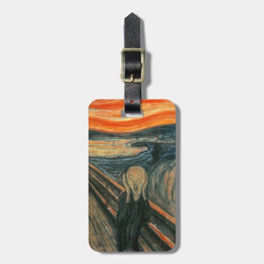 De vertoning van Edvard Munch Bagagelabel (Voorkant verticaal)
