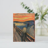 De vertoning van Edvard Munch Briefkaart (Staand voorkant)