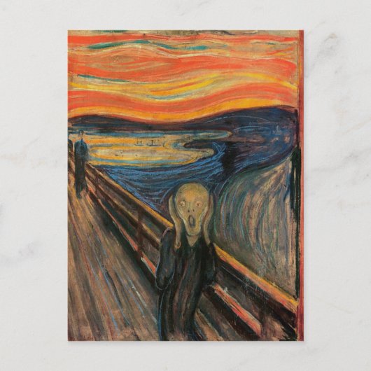De vertoning van Edvard Munch Briefkaart (Voorkant)