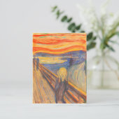 De vertoning van Edvard Munch Briefkaart (Staand voorkant)