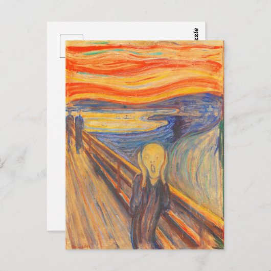 De vertoning van Edvard Munch Briefkaart (Voorkant / Achterkant)