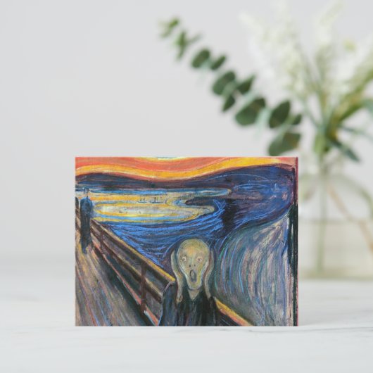 De vertoning van Edvard Munch Briefkaart (Staand voorkant)