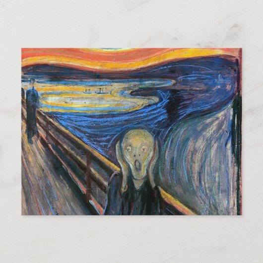 De vertoning van Edvard Munch Briefkaart (Voorkant)