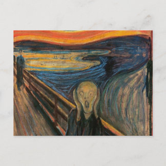 De vertoning van Edvard Munch Briefkaart