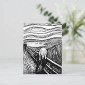 De vertoning van Edvard Munch Briefkaart (Staand voorkant)