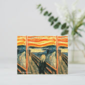 De vertoning van Edvard Munch Briefkaart (Staand voorkant)