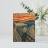 De vertoning van Edvard Munch Briefkaart (Staand voorkant)