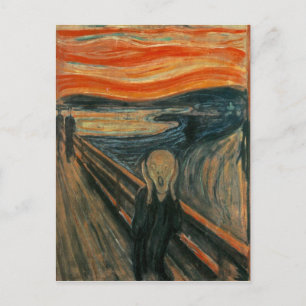 De vertoning van Edvard Munch Briefkaart