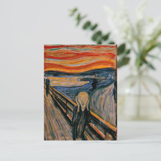 De vertoning van Edvard Munch Briefkaart (Staand voorkant)