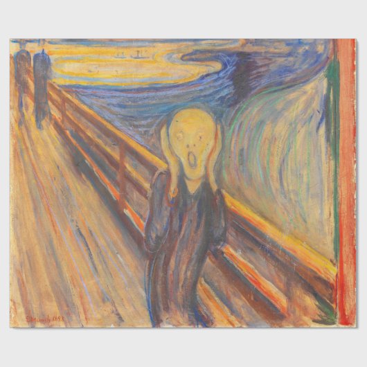De vertoning van Edvard Munch Cadeaupapier (Vlak)