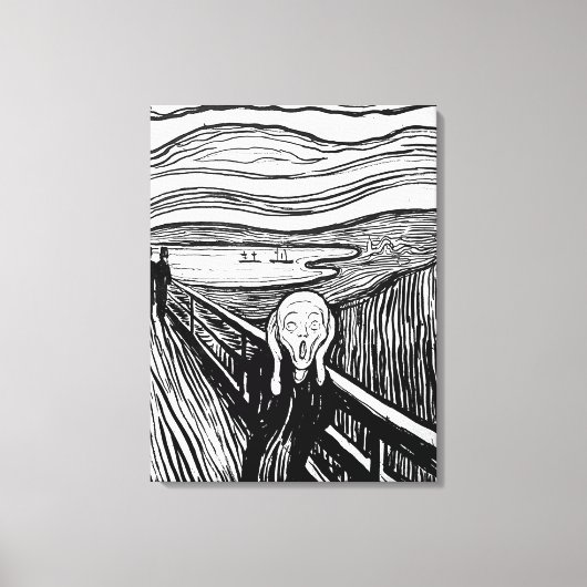 De vertoning van Edvard Munch Canvas Afdruk (Voorkant)