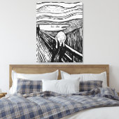 De vertoning van Edvard Munch Canvas Afdruk (Insitu (Slaapkamer))