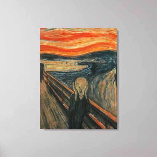 De vertoning van Edvard Munch Canvas Afdruk (Voorkant)