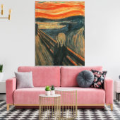 De vertoning van Edvard Munch Canvas Afdruk (Insitu (Woonkamer))