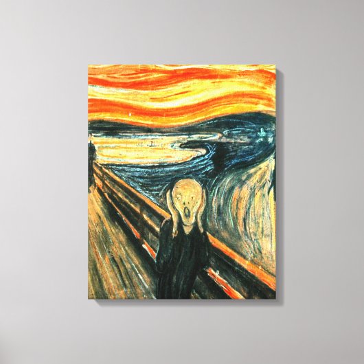De vertoning van Edvard Munch Canvas Afdruk (Voorkant)