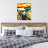 De vertoning van Edvard Munch Canvas Afdruk (Insitu (Slaapkamer))