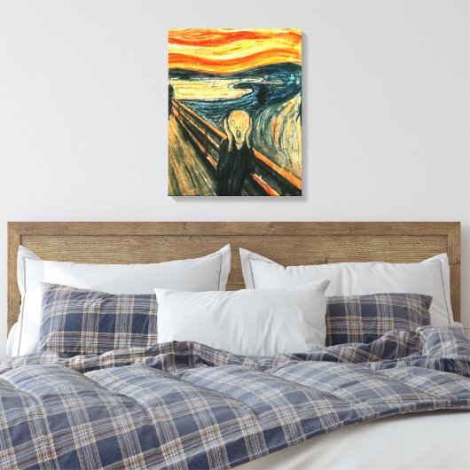De vertoning van Edvard Munch Canvas Afdruk (Insitu (Slaapkamer))