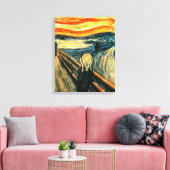 De vertoning van Edvard Munch Canvas Afdruk (Insitu (Woonkamer))