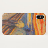De vertoning van Edvard Munch Case-Mate iPhone Case (Achterkant (horizontaal))
