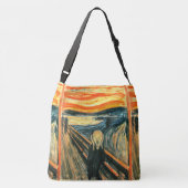 De vertoning van Edvard Munch Crossbody Tas (Achterkant)