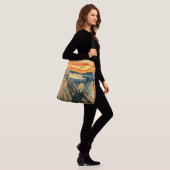 De vertoning van Edvard Munch Crossbody Tas (Op model)