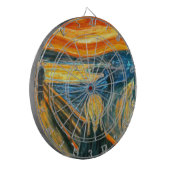 De vertoning van Edvard Munch Dartbord (Voorkant Links)