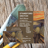 De vertoning van Edvard Munch, de kunstwinkel Flyer