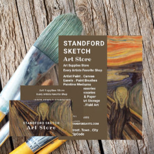 De vertoning van Edvard Munch, de kunstwinkel Flyer