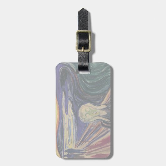 De vertoning van Edvard Munch, expressionisme Bagagelabel (Voorkant verticaal)