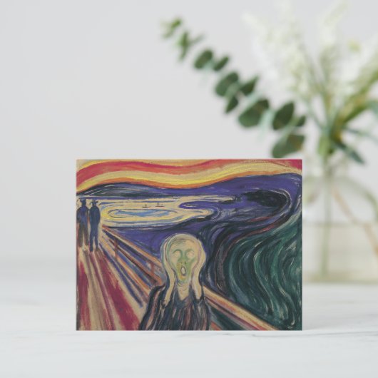 De vertoning van Edvard Munch,  expressionisme Briefkaart (Staand voorkant)