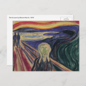 De vertoning van Edvard Munch,  expressionisme Briefkaart (Voorkant / Achterkant)