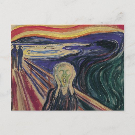 De vertoning van Edvard Munch,  expressionisme Briefkaart (Voorkant)