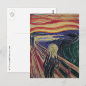 De vertoning van Edvard Munch,  expressionisme Briefkaart (Voorkant / Achterkant)