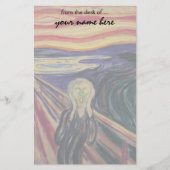 De vertoning van Edvard Munch, expressionisme Briefpapier (Voorkant)