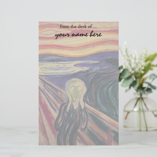 De vertoning van Edvard Munch,  expressionisme Briefpapier (Staand voorkant)