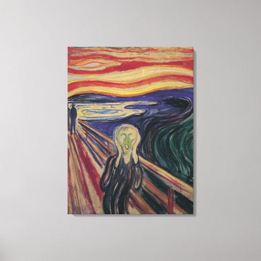 De vertoning van Edvard Munch,  expressionisme Canvas Afdruk (Voorkant)