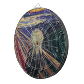 De vertoning van Edvard Munch,  expressionisme Dartbord (Voorkant Rechts)