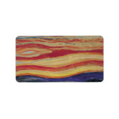 De vertoning van Edvard Munch,  expressionisme Etiket (Voorkant)