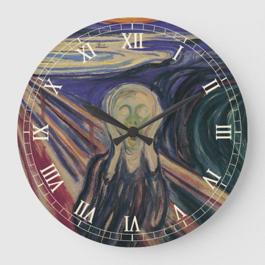 De vertoning van Edvard Munch,  expressionisme Grote Klok (Voorkant)
