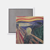 De vertoning van Edvard Munch,  expressionisme Magneet (Voorkant / Achterkant)