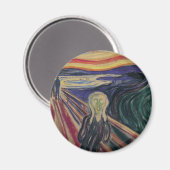 De vertoning van Edvard Munch,  expressionisme Magneet (Voorkant / Achterkant)