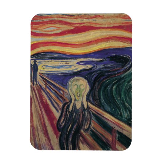De vertoning van Edvard Munch,  expressionisme Magneet (Verticaal)