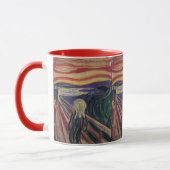 De vertoning van Edvard Munch, expressionisme Mok (Links)