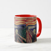 De vertoning van Edvard Munch, expressionisme Mok (Voorkant rechts)