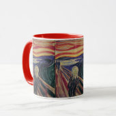 De vertoning van Edvard Munch, expressionisme Mok (Voorkant links)