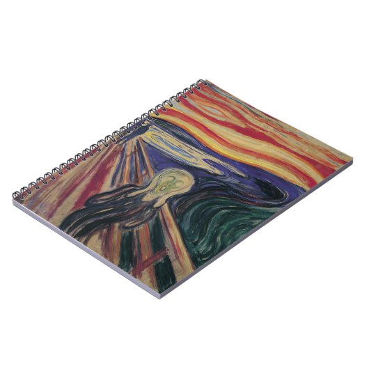 De vertoning van Edvard Munch, expressionisme Notitieboek (Linkerzijde)