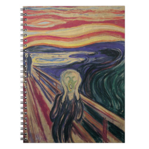 De vertoning van Edvard Munch, expressionisme Notitieboek