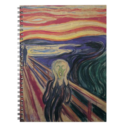 De vertoning van Edvard Munch, expressionisme Notitieboek (Voorkant)
