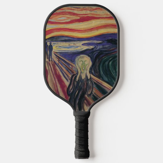 De vertoning van Edvard Munch,  expressionisme Pickleball Paddle (Voorkant)